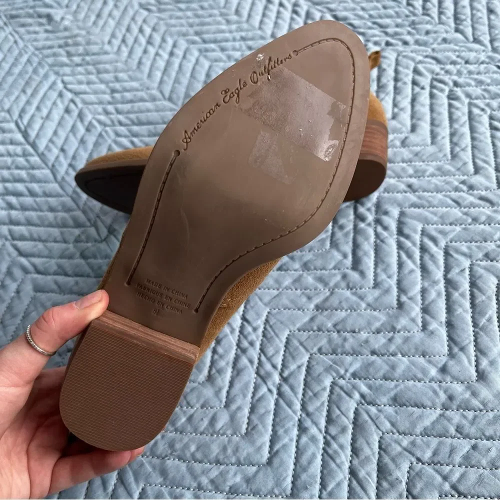 american eagle outfitters brown ankle booties size 8.5